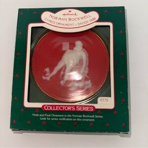 VNTG 1988 Hallmark Norman Rockwell ninth & final in Collector's Series Ornament